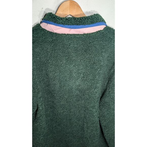 Golf Wang Tyler The Creator Sherpa Fleece Full Zip Jacket Mens Size M Green Pink - Picture 8 of 9